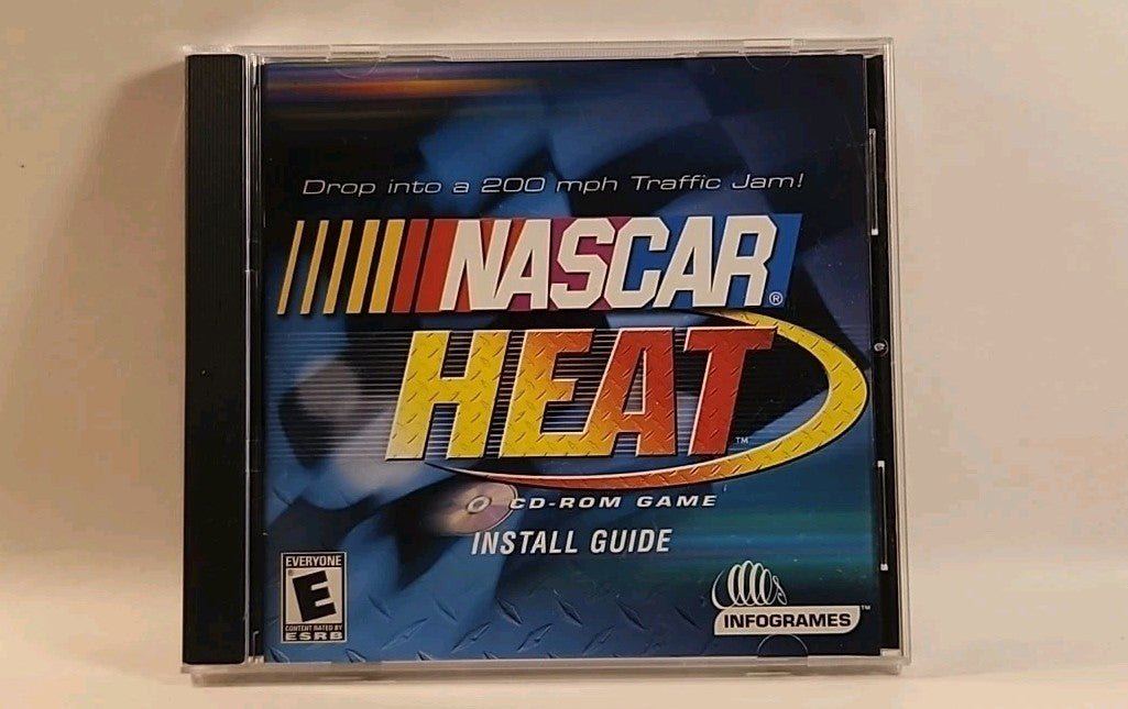 NASCAR Heat Jewel Case (PC, 2000 - Win 95/98 - Infogrames USA w1 3645 - Darktower Media