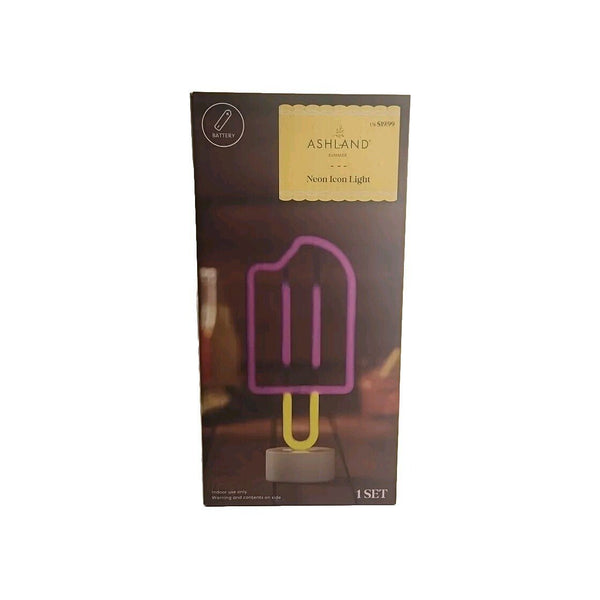 Neon Icon Light - Popsicle - By Ashland - Battery Operated 12