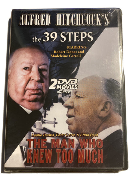 New 39 Steps/ Man Who Knew Too Much Alfred Hitchcock DVD New USA Region 1 2002 - Darktower Media