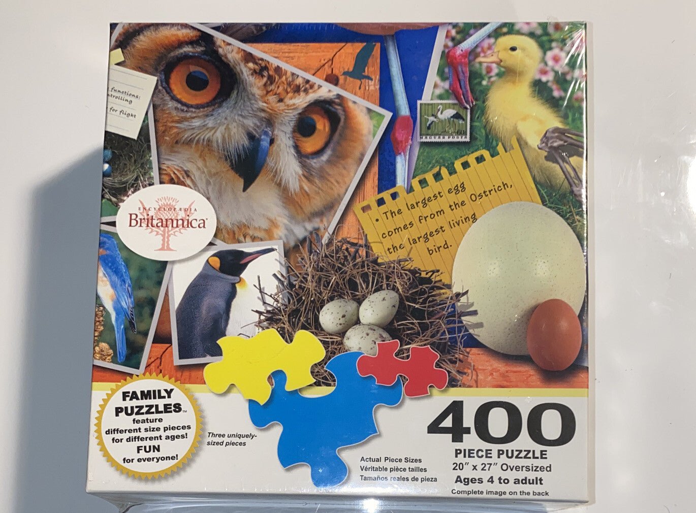 NEW 400 piece puzzle Encyclopedia Britannica BIRDS - Darktower Media