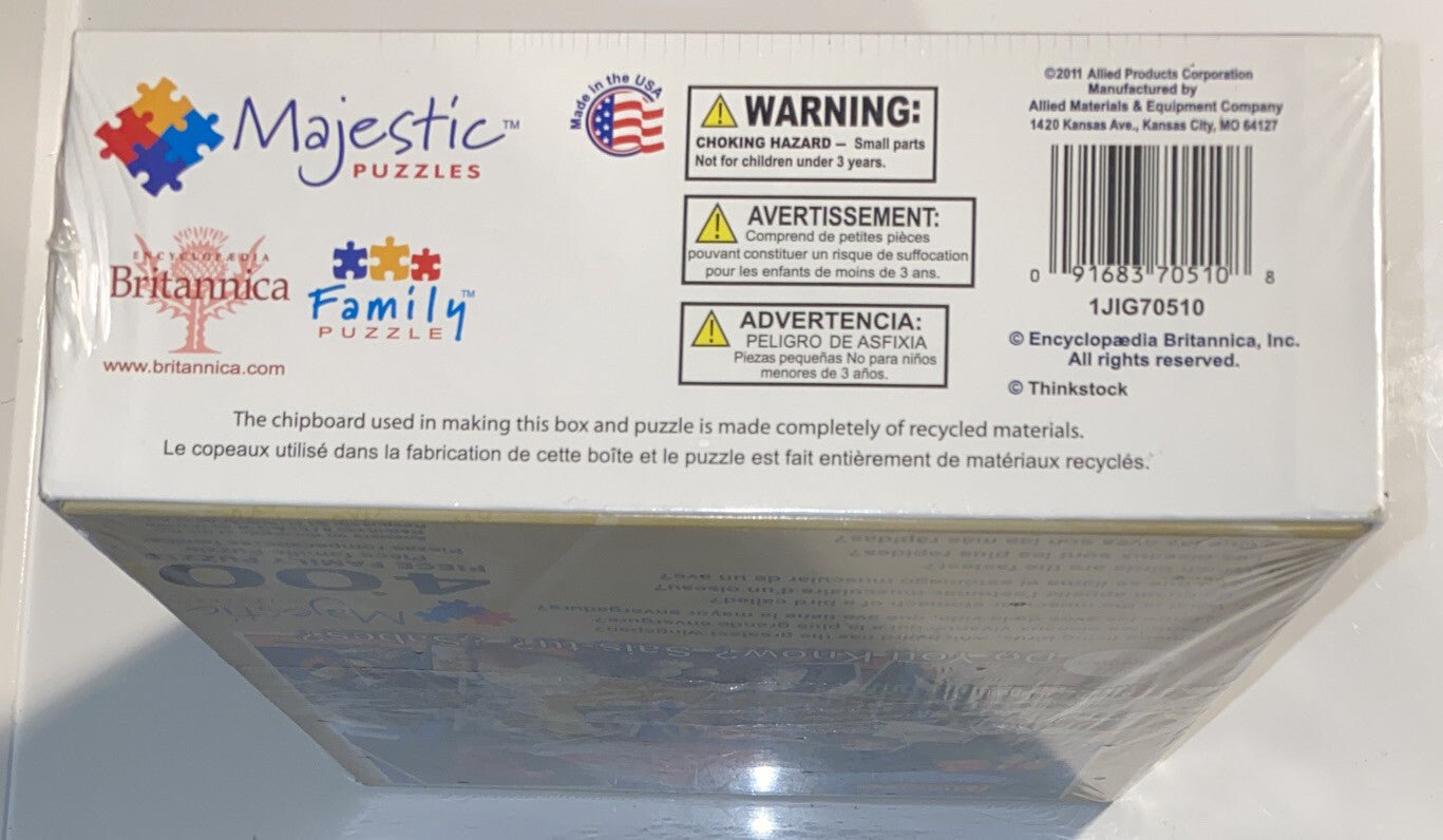 NEW 400 piece puzzle Encyclopedia Britannica BIRDS - Darktower Media