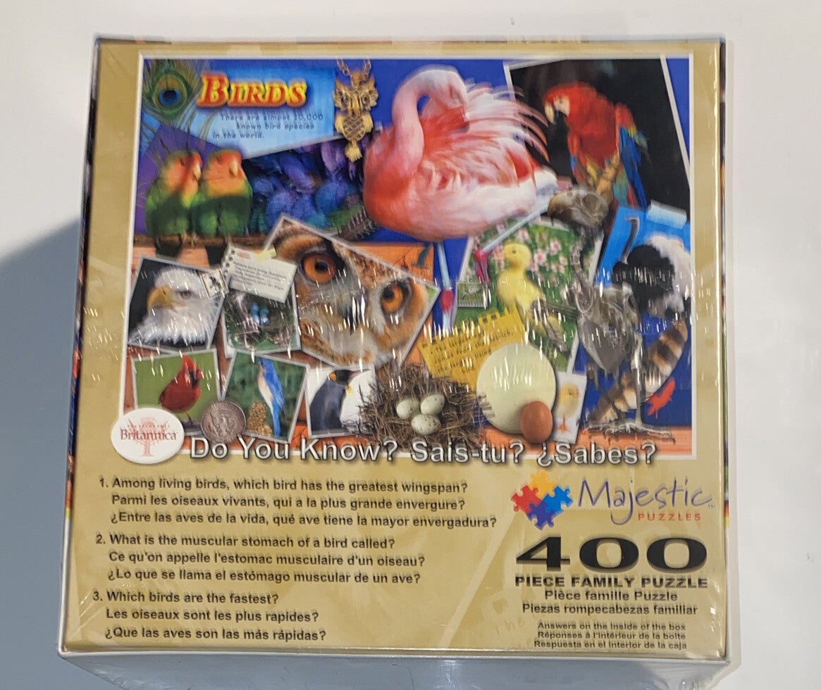NEW 400 piece puzzle Encyclopedia Britannica BIRDS - Darktower Media