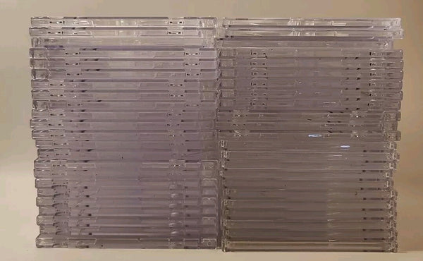 New - 50 Clear Front & Frosted Back GameCube Mini Dvd Game Disc Cases - Darktower Media