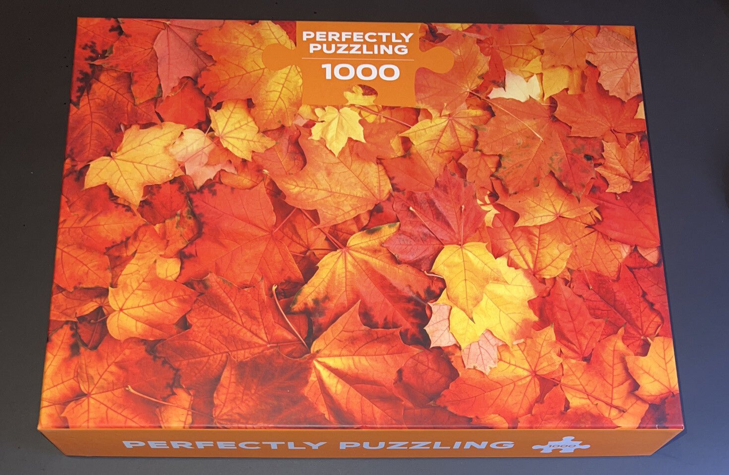 New Fall Leaf Jigsaw Puzzle 1000 Pieces Leaves Perfectly Puzzling with Poster - Darktower Media