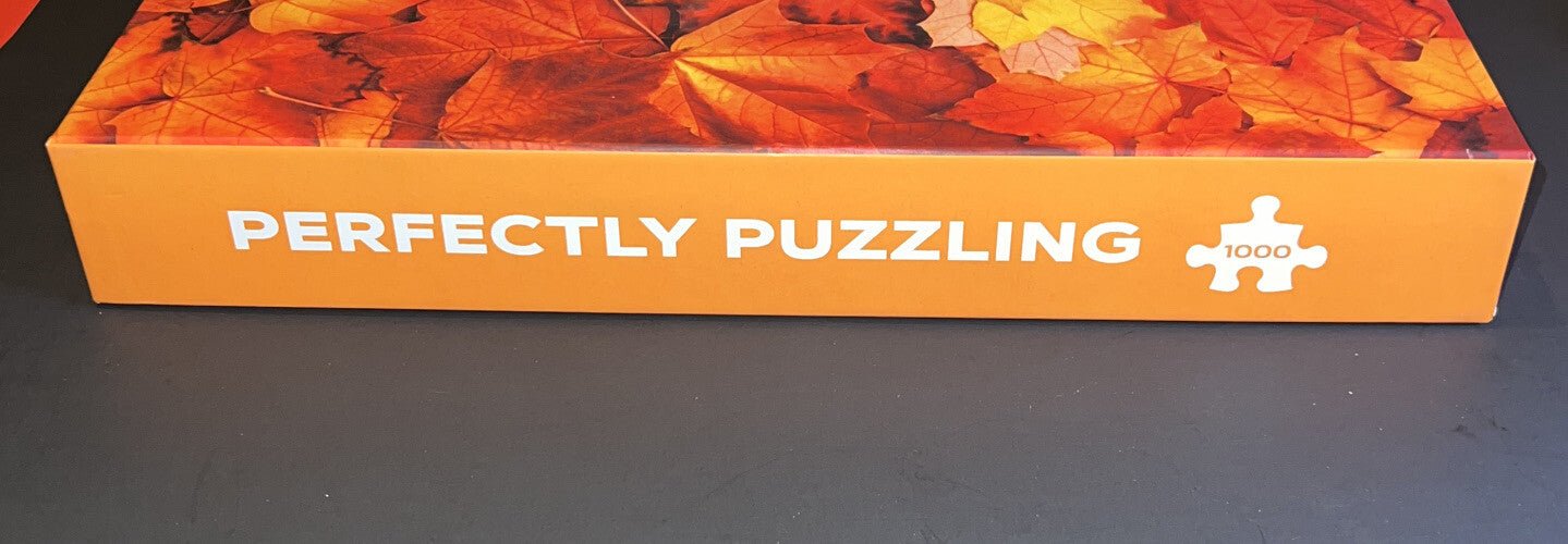 New Fall Leaf Jigsaw Puzzle 1000 Pieces Leaves Perfectly Puzzling with Poster - Darktower Media