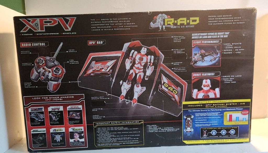 New Jakks Pacific Robotic Air Defense Flying 12" Robot R/C Battery Charger Incl. - Darktower Media