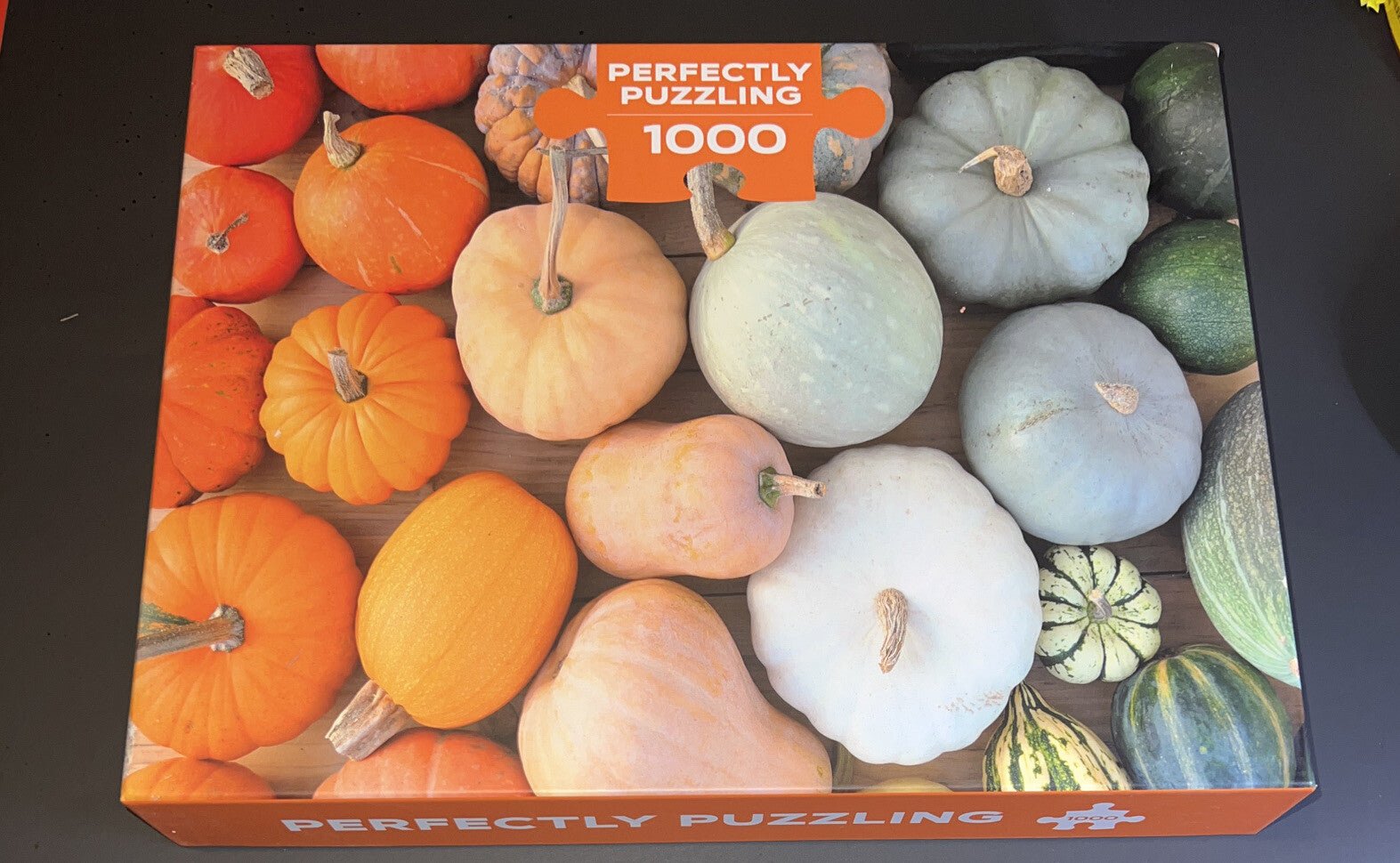 New Pumpkins Jigsaw Puzzle 1000 Pieces Gourds Perfectly Puzzling with Poster - Darktower Media