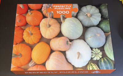 New Pumpkins Jigsaw Puzzle 1000 Pieces Gourds Perfectly Puzzling with Poster