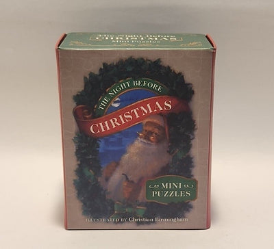 New Sealed Box The Night Before Christmas Mini Puzzles-Clement C. Moore 180 pcs