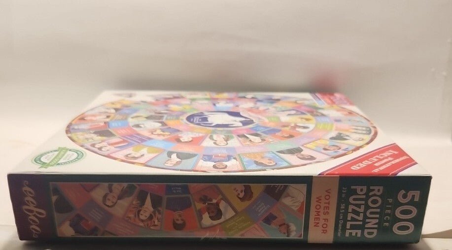 New Votes for Women 500 pcs Round eeBoo Jigsaw Puzzle Suffrage Movement History - Darktower Media