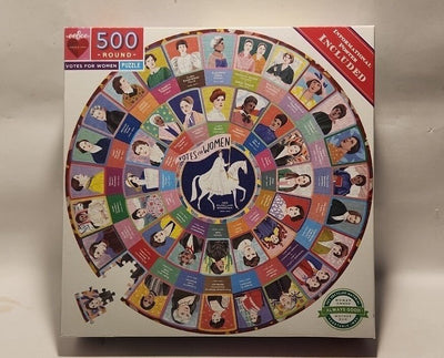 New Votes for Women 500 pcs Round eeBoo Jigsaw Puzzle Suffrage Movement History