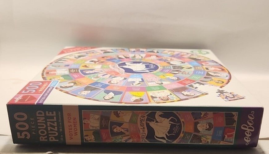 New Votes for Women 500 pcs Round eeBoo Jigsaw Puzzle Suffrage Movement History - Darktower Media