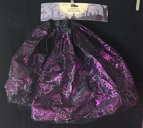 NewBlack/ Purple Spiderweb Tutu kids Happy Halloween H004 - Darktower Media