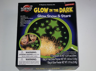 NIB GLOW IN THE DARK GLOW Glow Snow & Stars KID FRIENDLY SCIENCE FUN! Science