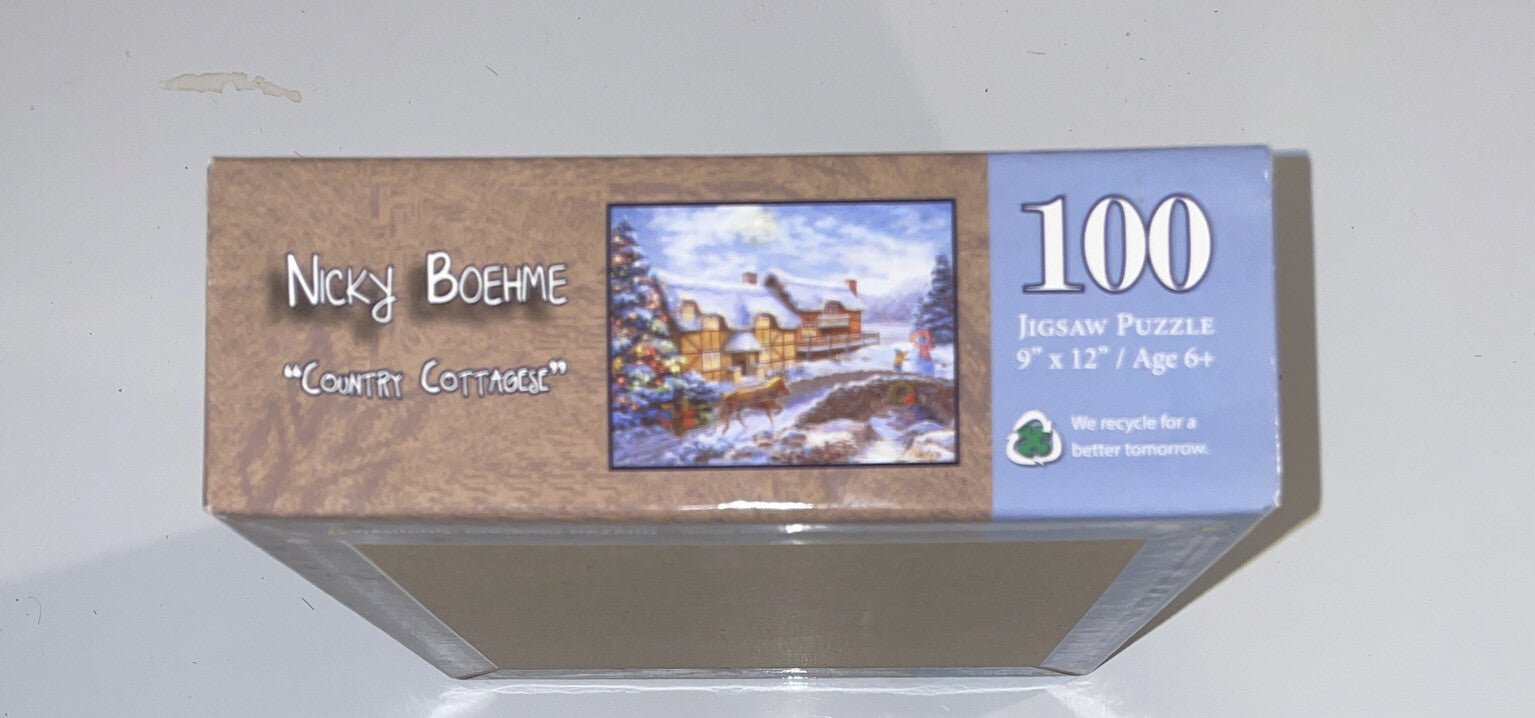 Nicky Boehme Country Cottages 100 Piece Puzzle New In Box - Darktower Media