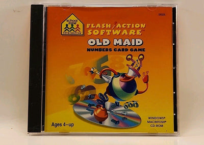 Old Maid Card Game CD-Rom Game School Zone Windows 98 w1s2 1964