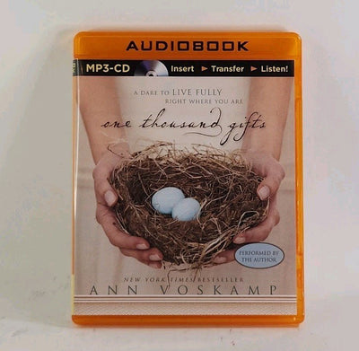 One Thousand Gifts: A Dare to Live Fully: Ann Voskamp MP3 CD Audiobook m1 4384