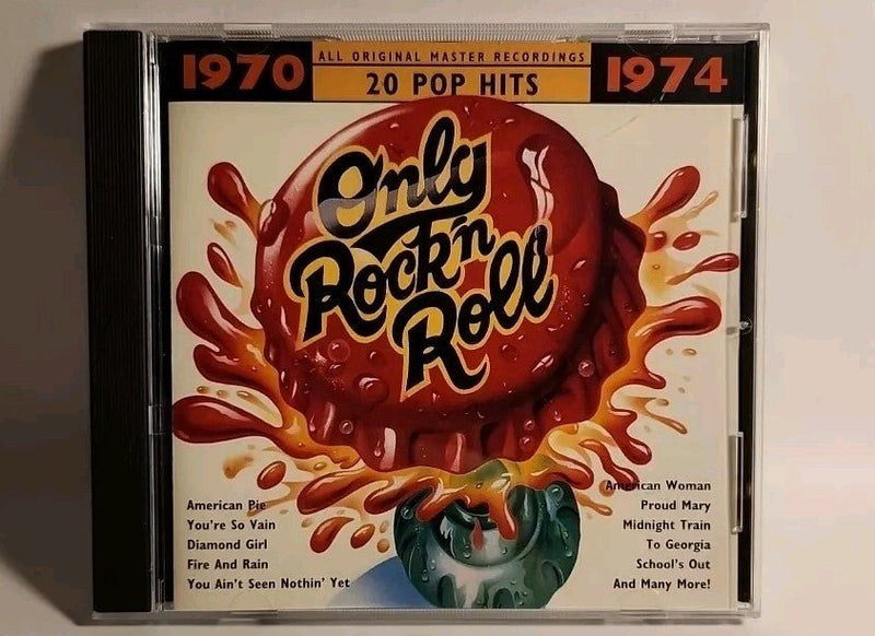 Only Rock 'N Roll 1970 - 1974: 20 Pop Hits by Various Artists (CD, 1994, JCI USA) - Darktower Media