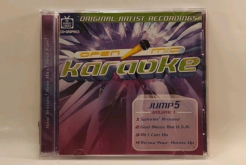 Open Mic Karaoke Jump 5 Recording Pop Music CD 2003 Sparrow USA w1s2 2062 - Darktower Media