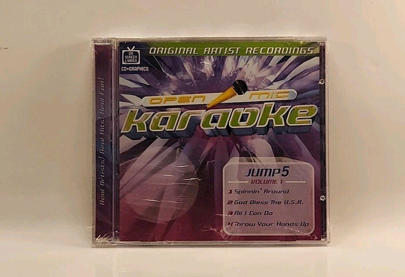 Open Mic Original Artist Karaoke Jump 5 Volume 1 CD 2003 w1s3 2212 - Darktower Media