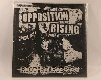 Opposition Rising Riot Starter EP Transparent Orange 7" Vinyl Record r45 15