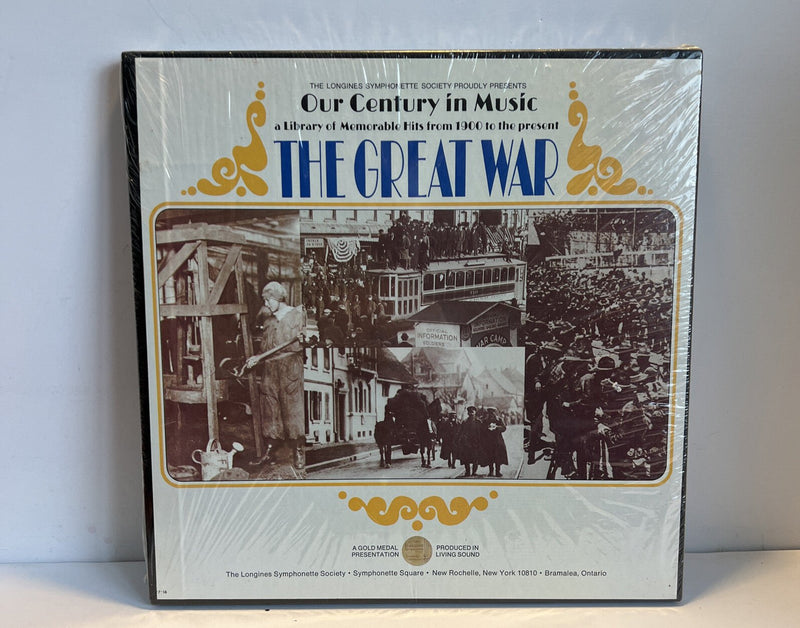 Our Century in Music 16: The Great War 3LP Set Longines Society Vinyl box r71 - Darktower Media
