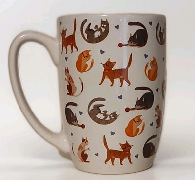 Parker Lane Cat Person Coffee Mug 16 Oz Colorful Cats NWT m 015