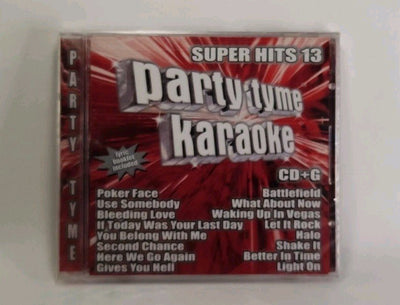 Party Tyme Karaoke CD Super Hits 13 (16 Tracks) 2009 USA 4924