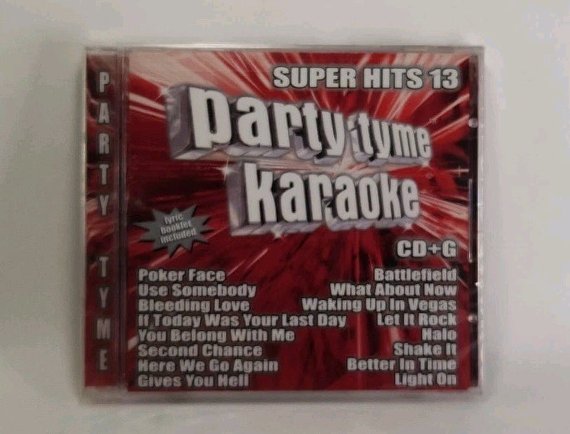 Party Tyme Karaoke CD Super Hits 13 (16 Tracks) 2009 USA 4924 - Darktower Media