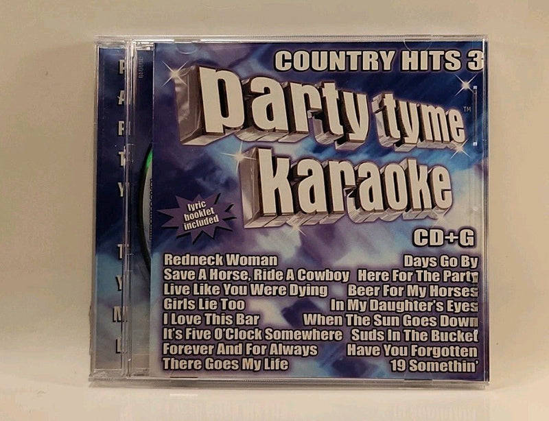 Party Tyme Karaoke: Country Hits, Vol. 3 (CD, 2005, Sybersound USA) w1s2 2037 - Darktower Media