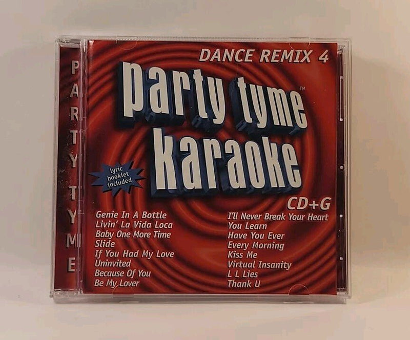 Party Tyme Karaoke: Dance Remix, Vol. 4 by Sybersound (CD, 2005, USA) - Darktower Media