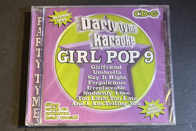Party Tyme Karaoke: Girl Pop, Vol. 9 by Sybersound (CD, 2007) USA