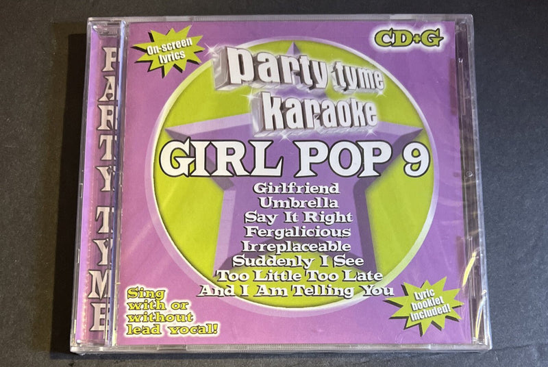 Party Tyme Karaoke: Girl Pop, Vol. 9 by Sybersound (CD, 2007) USA - Darktower Media