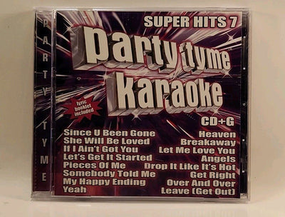 Party Tyme Karaoke: Super Hits, Vol. 7 Sybersound (CD, 2005) w1s2 1935