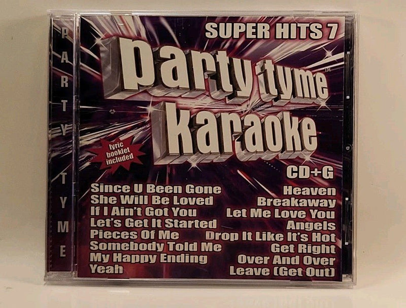 Party Tyme Karaoke: Super Hits, Vol. 7 Sybersound (CD, 2005) w1s2 1935 - Darktower Media