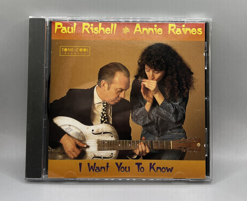 PAUL RISHELL ANNIE RAINES - I Want You to Know CD Promo Punched Mint CD - Darktower Media