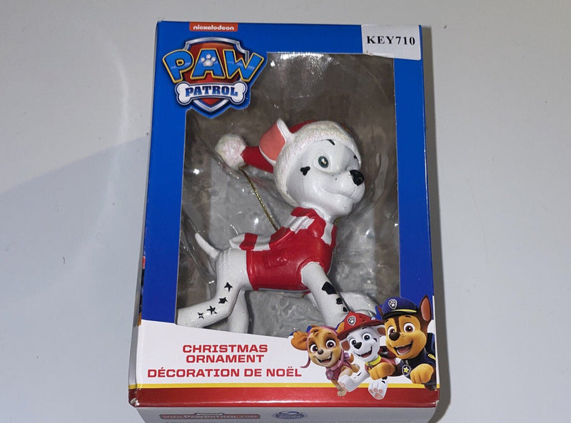 Paw Patrol Marshall With Santa Hat Christmas Tree Ornament by Kurt Adler 2021 - Darktower Media