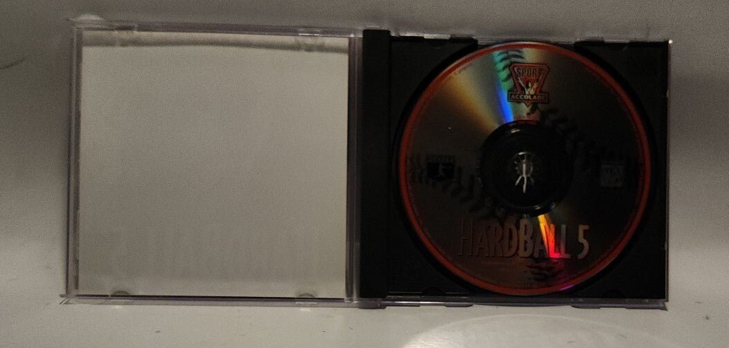PC 1995 HardBall 5 CD ROM Game Baseball Sports Simulator EA - Darktower Media