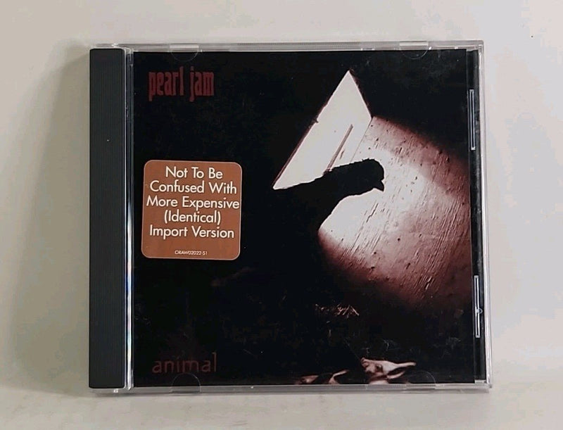PEARL JAM ANIMAL CD Single w. Hype Sticker 2 Live Tracks 1994 Sony w1 4017 - Darktower Media
