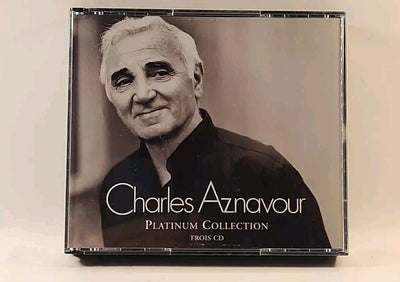 Platinum Collection- Charles Aznavour (3 CD Set, 2004) France With book r1s4 446
