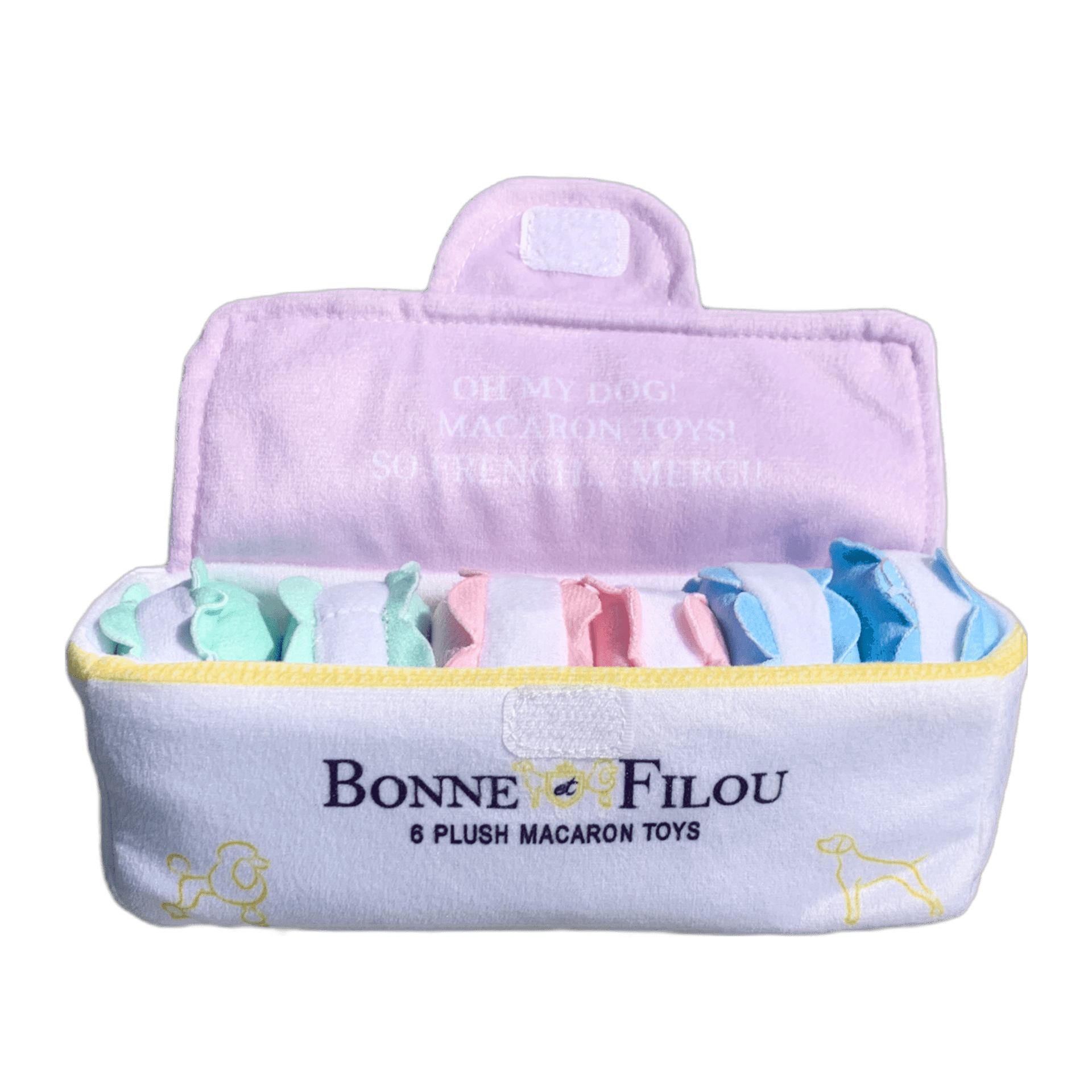 Plush Macaron Squeaky Dog Toy - Darktower Media