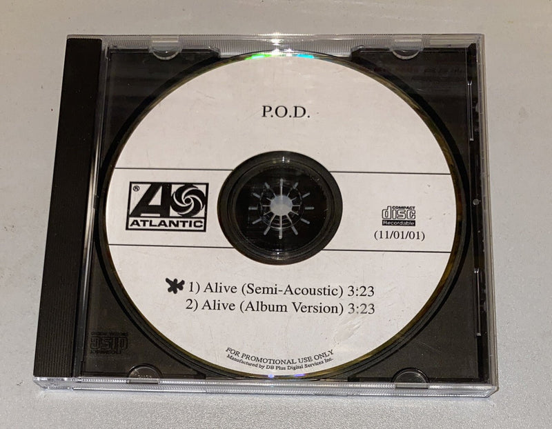 P.O.D. Alive Ultra Rare PROMO DJ CD Single 2001 USA MINT - Darktower Media