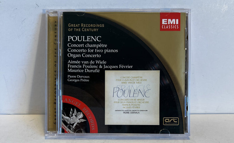 Poulenc: Concerto Champ Tre; Concerto for two pianos; Organ Concerto (CD 2003) - Darktower Media