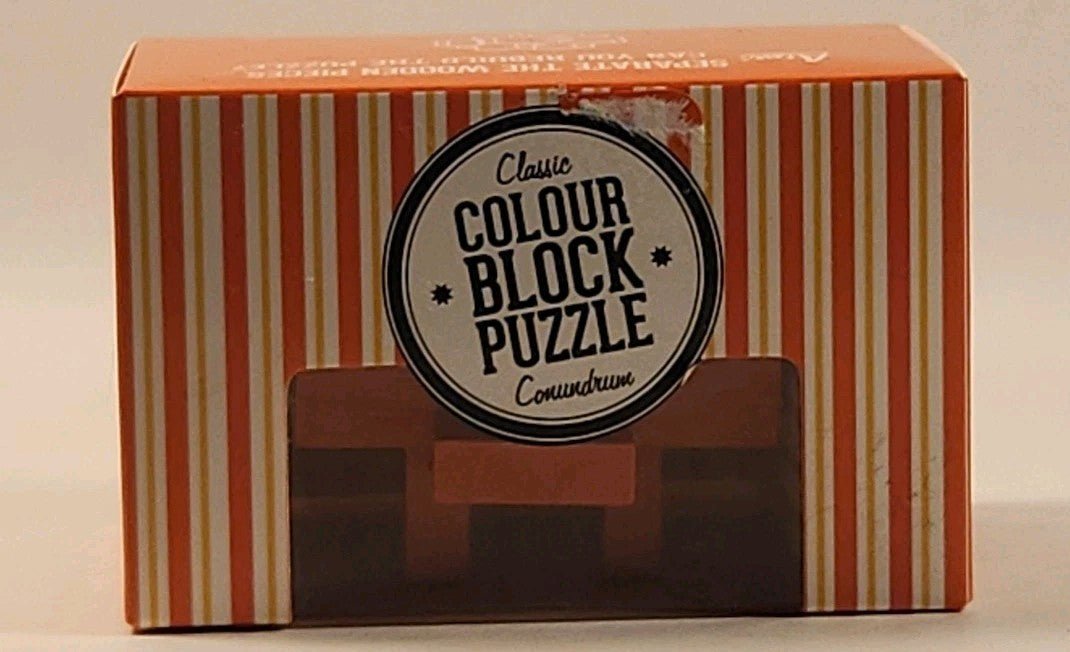 Professor Puzzle Colour Block Puzzle Orange No. 2 Classic Conundrum w1s5 3585 - Darktower Media