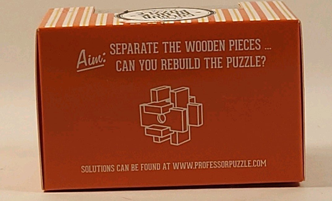 Professor Puzzle Colour Block Puzzle Orange No. 2 Classic Conundrum w1s5 3585 - Darktower Media