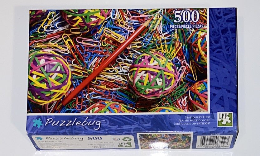 Puzzlebug Stationary Fun 500 piece Jigsaw Puzzle 18 1/4 "X 11" NEW SEALED - Darktower Media