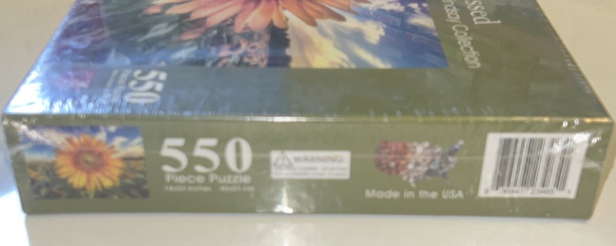 Puzzles That Rock Sun Kissed 550pc 18x24 Sunflower Mark Lindsay Collection USA - Darktower Media