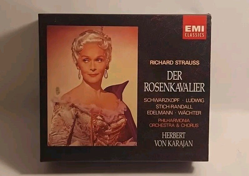 R. Strauss: Der Rosenkavalier Von Karajan 3 CD Box Set Philharmonic Orchestra - Darktower Media