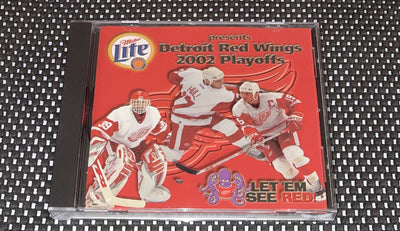 Rare Miller Lite Presents Detroit Red Wings 2002 Playoffs Let Em' See Red CD NHL