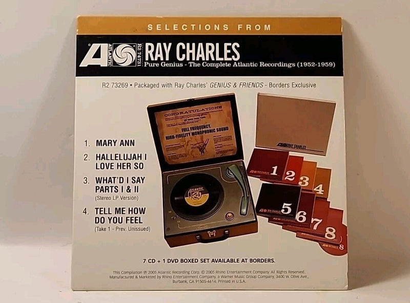 RAY CHARLES - BORDERS Bonus CD In Cardboard Sleeve 2005 Rhino - Darktower Media